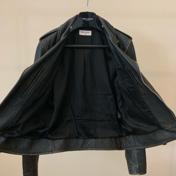 Saint Laurent Vintage L01 Biker Leather Jacket - Picture 4 of 8